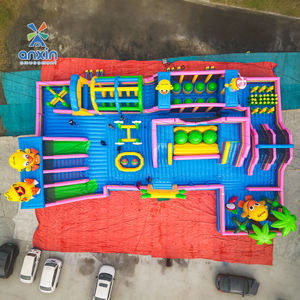 Prix d'usine, <span class=keywords><strong>parc</strong></span> d'attractions gonflable géant en PVC de 0,55 mm personnalisé pour enfants, qualité commerciale, ville de divertissement gonflable - Product Image 5