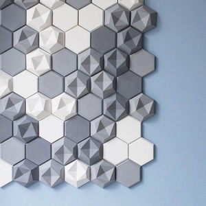 3D hình lục giác Bảng điều khiển tường tùy chỉnh âm thanh hấp thụ Polyester âm thanh Bảng điều chỉnh 100% vật nuôi Acoustic vải bảng điều khiển điện ảnh trang trí nội thất - Product Image 2