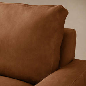 Sofá de Lujo Personalizable con Armazón de Madera, Forma Rectangular, Sofás de Cuero con Cojines de Plumas para Sala de Estar - Product Image 2