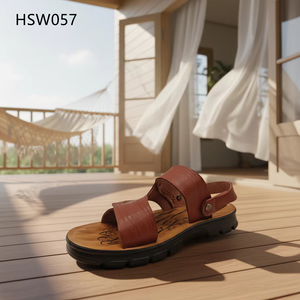 HY, Sandalias de Playa para <span class=keywords><strong>Hombre</strong></span>, Talla Grande, Punta Abierta, Precio Económico, Estilo Africano, Color Marrón, para Vacaciones en la Playa, HSW055 - Product Image 6