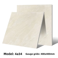 Carreaux de sol en céramique antidérapants et résistants à l'usure ; finition mate 400x400 ; carreaux modernes minimalistes pour cuisine, salle de bain, balcon, cour