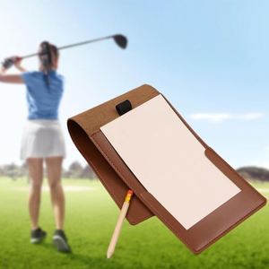 Porta Tarjetas de Puntuación Portátil, Reutilizable, Funda de Cuero PU para Libreta de Yardas, Accesorios de Golf, Regalos - Product Image 4