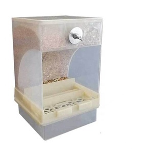 Mangeoires automatiques pour oiseaux en plastique durables, best-sellers en gros, pour pigeons, perroquets, ara, mangeoires à oiseaux en acrylique - Product Image 1