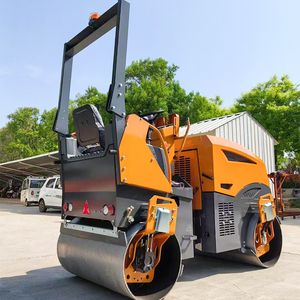 รถบดอัดแอสฟัลต์แบบลูกกลิ้งคู่ไฮดรอลิกเต็มรูปแบบสำหรับงานก่อสร้างถนนใหม่ - Product Image 5