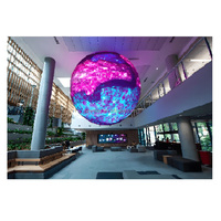 Pantalla LED Esférica Personalizada de 360 Grados, Globo de Video con Alto Brillo P2.0 para Presentaciones en Pared