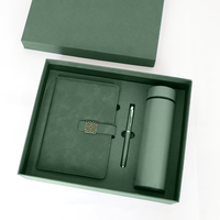 Luxus-Notizbuch-Hersteller Maßgefertigtes PU-Leder Notizbuch Geschäfts-Büro-Geschenkset Geschenkbox Wasserflasche Notizbuch Mit Logo