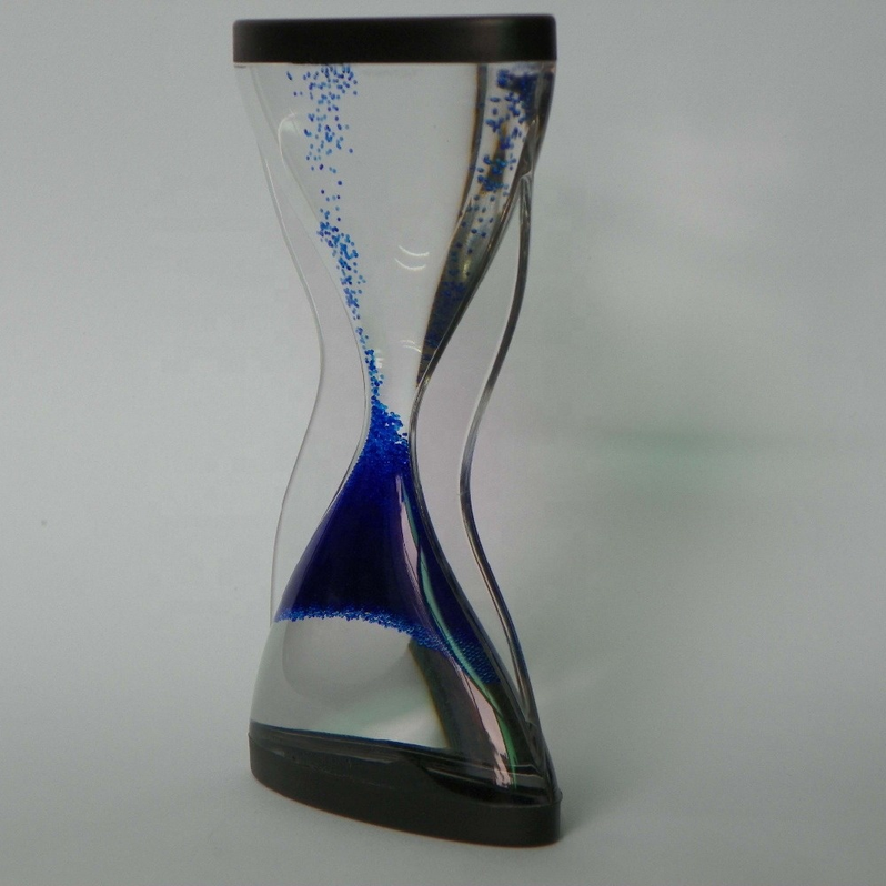 Acrylic Handmade Rotating Antigravity Counter Reverse Flow Calm Relax Visual Education Liquid Water Sand Clock Timer Birthday