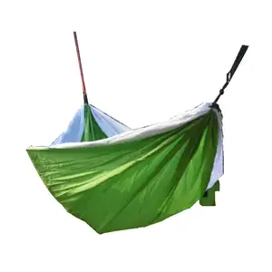 Fábrica Atacado Indoor Outdoor Personalizado alta qualidade parechute Nylon portátil impermeável camping hammock