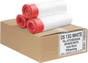 ถุงขยะแบบมีเชือกผูก ถุงพลาสติกใส่ขยะแบบมีเชือกผูก สำหรับใช้ในครัวเรือน ขายส่ง - Product Image 2