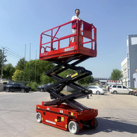 Ciseaux élévateurs portables prêts à être expédiés, 4m, 6m, 8m, 10m, 12m, 14m, adaptés aux élévateurs électriques pour bâtiments commerciaux