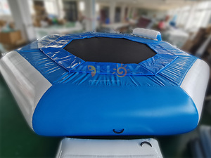 Tapis de trampoline <span class=keywords><strong>gonflable</strong></span> personnalisé avec logo et toboggan <span class=keywords><strong>aquatique</strong></span>, <span class=keywords><strong>plateforme</strong></span> de saut <span class=keywords><strong>aquatique</strong></span> extérieure pour divertissement <span class=keywords><strong>aquatique</strong></span> - Product Image 5