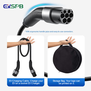 5M 7M 10M ความยาวที่กำหนดเอง7kw 11KW 22Kw ประเภท2 <span class=keywords><strong>mennekes</strong></span> IEC 62196-2สายชาร์จแบบผูกผนังสายชาร์จ EV TPU - Product Image 6