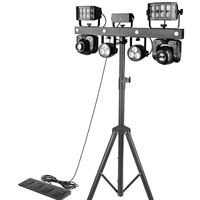 Dj Lights Disco Gig Bar 2pcs 6x5w Rgbw 4in1 Led Par Bar
