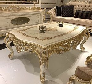 Classic Teakwood Antique Coffee <b>Table</b> Handcrafted Solid Wood Centre <b>Table</b> for Living Room Decor - Product Image 1