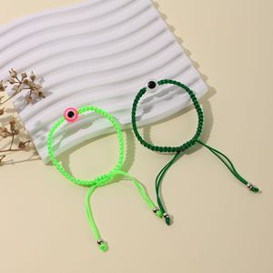 Bracelet personnalisable en corde rouge porte-bonheur avec perles œil <span class=keywords><strong>turc</strong></span> bleu, tissé à la main, pour femme, homme, couple, bijou de poignet pour mariage - Product Image 6