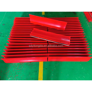 Customizable Heavy Duty Polyurethane Blade Conveyor Belt Cleaner / Belt Scraper for Coal Mining With Casting MDI Polyurethane Sc - Product Image 2