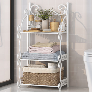 Estante de Almacenamiento Multicapa de Hierro <span class=keywords><strong>para</strong></span> Baño, Estante Plegable <span class=keywords><strong>para</strong></span> <span class=keywords><strong>Cocina</strong></span>, Organizador <span class=keywords><strong>para</strong></span> Lavabo - Product Image 2