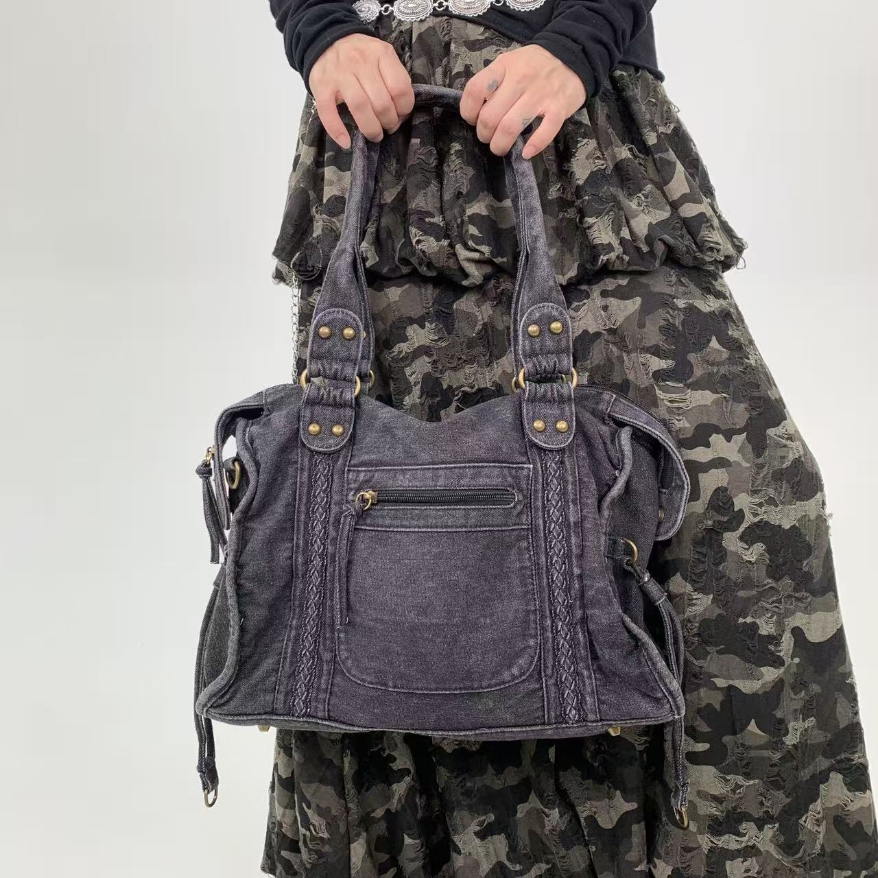 Washed Denim Black