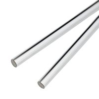 Axe optique de précision en acier inoxydable chromé, tige de piston usinée CNC, rail de guidage rigide pour le perçage