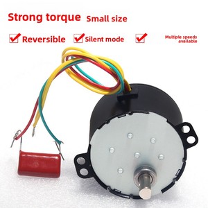 Motore sincrono <span class=keywords><strong>a</strong></span> magneti permanenti monofase AC 6W50KTYZ con flangia, <span class=keywords><strong>a</strong></span> bassa velocità, con ingranaggi per avanti e indietro, 1-110 <span class=keywords><strong>RPM</strong></span> - Product Image 5