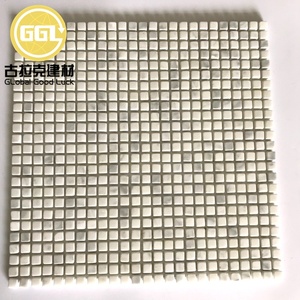 Finement traiter dégringolé Verge blanc marbre mosaïque carrelage Mini carré mur sol dosseret pour salle à manger bain chambre escalier hôtel - Product Image 4