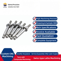 Mass Production Metal Parts Stainless Steel Custom Products Brass Pins Shafts Watch Parts Prototyping CNC Custom Machining