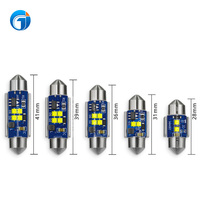 Ampoule LED de voiture JG C5W Canbus, lampe de lecture intérieure, Festoon 4SMD 2525 28mm 31mm 36mm 39mm 41mm, éclairage de plafond