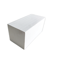 Céramique alvéolée 100x100x100mm 150x150x300mm Carrée Ronde Mullite Cordierite 40 43 50 60 Canaux, Matériau de régénération pour RTO