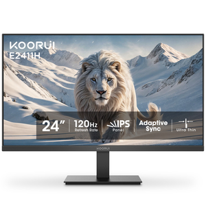 โรงงาน <span class=keywords><strong>KOORUI</strong></span> ขายตรง จอภาพ <span class=keywords><strong>24</strong></span> นิ้ว 120Hz FHD จอภาพ IPS LCD สำหรับธุรกิจ งานที่บ้าน การเรียน การเล่นเกมในครอบครัว - Product Image 1