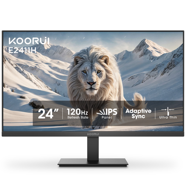 KOORUI Factory Direct Sale 24 Inch 120hz FHD Monitors IPS Display Monitor Lcd for Business Home Work Study Family Gaming