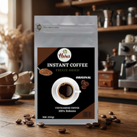 Private Label Hoge Kwaliteit INSTANT GEDROOGDE KOFFIE met Cafeïne, Fruitig, Puur, Heerlijk. Leverancier Direct vanuit de Fabriek uit Vietnam.