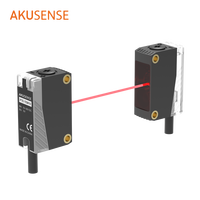 Akusense, nuevo modelo, 30M, distancia de detección, sensor de distancia láser de haz pasante de 30M