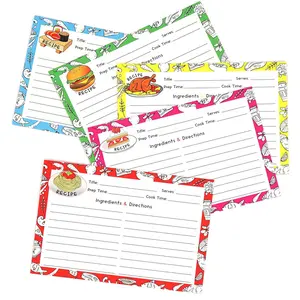 Пользовательские печати Детские и свадебные карточки для рецептов для душа