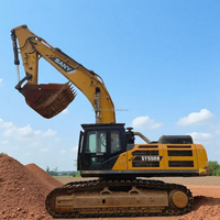 Excavatrice Sany d'occasion SANY 550H Modèle 2020, 55 tonnes, hydraulique, SY 550 550H, godet d'excavatrice 3,5 m³, bon état, à vendre