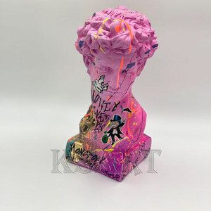 Le <span class=keywords><strong>Sculture</strong></span> Creative Pop Art di Venere e <span class=keywords><strong>David</strong></span> in Rosa Sono Adatte per Ornamenti Domestici, Eleganti e Uniche - Product Image 5