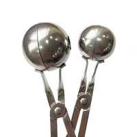Pince à boulettes de viande Manjia en acier inoxydable 304 avec poignée antidérapante pour la préparation de boulettes de viande maison – Ustensile de cuisine