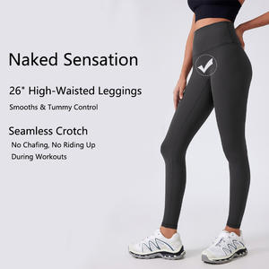 Спортивные леггинсы с высокой талией, бесшовные, с карманами, для фитнеса, с эффектом подтяжки ягодиц, для женщин - Product Image 3