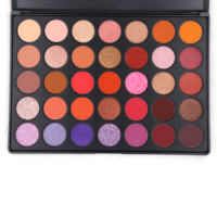 Palette de fards à paupières de maquillage personnalisé de marque privée à haute teneur en pigments 35 couleurs