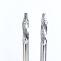 Alésoirs en carbure sur mesure, alésoir à marches solides pour l'élargissement de trous de précision, alésoir en spirale cannelé pour bois 3/8 pour usinage CNC par compression