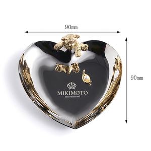 Europe Metal Jewelry <b>Dish</b> Trinket <b>Dish</b> <b>Ring</b> Necklace Small Decorative Plate Jewelry Tray - Product Image 3
