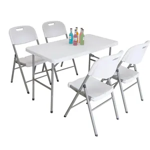Wholesale Cheap Plastic Folding Tables Outdoor Rectangular Plastic Fold Up Tables