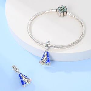 Colgante de Plata 925 con Esmalte de Cobre de la Virgen María, Amuleto de Joyería, Pulsera de Nuestra Señora, Regalo Religioso para Mujeres Católicas - Product Image 2