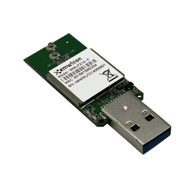 Emwicon WMU7214-P 802.11ax Wireless RF Modules For IOT/POS/Tablet/Medical Panel RealTek RTL8852CU Tri Band