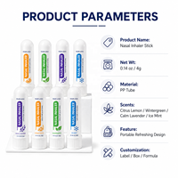 Inhalateur nasal portable mini OEM ODM à base d'extraits végétaux naturels pour une respiration facile
