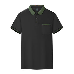 Camisas de Trabajo Polo de Manga Corta Unisex, Tela Oxford de Poliéster, Uniformes de Verano con Bolsillos y Logotipo para Personal de Restaurante y Bar - Product Image 2