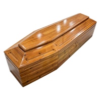 Ataúd de Madera Estilo Europeo Ecológico Personalizable, Suministro Directo de Fábrica China, Venta al Por Mayor
