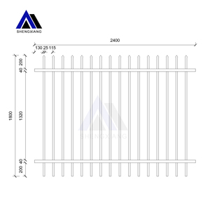 <span class=keywords><strong>Clôture</strong></span> décorative <span class=keywords><strong>en</strong></span> acier résidentiel personnalisée, panneaux de <span class=keywords><strong>clôture</strong></span> <span class=keywords><strong>en</strong></span> <span class=keywords><strong>fer</strong></span> forgé noir <span class=keywords><strong>pour</strong></span> la maison, le jardin et les clôtures commerciales - Product Image 2