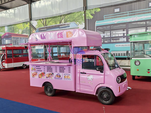 Carrito de Comida Móvil Personalizado de Fibra de Vidrio, Tipo Redondo, para Venta Ambulante de Café y Comida Rápida - Product Image 5