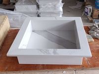 Niches de douche murales en marbre blanc Calacatta personnalisées SH STONE, insert en pierre artificielle pour salle de bain, niche de douche en coquille