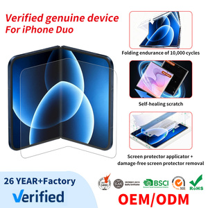 Protection d'écran pliable en TPU pour iPhone 18 Duo, film souple auto-réparant HD transparent, sensible au toucher, usine OEM ODM - Product Image 1